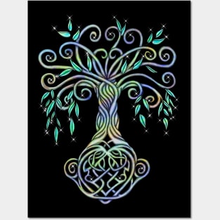 Celtic Tree of Life Multi Colored Posters and Art